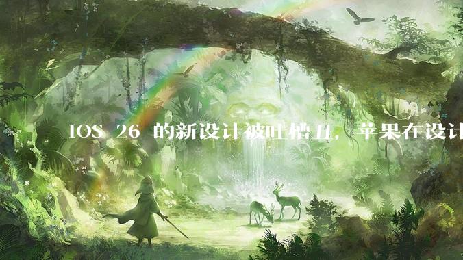 iOS 26 的新设计被吐槽丑，苹果在设计更新时考虑了哪些因素？你对这一设计都有哪些评价？